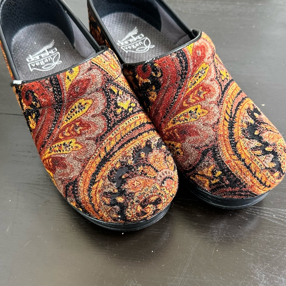 Alesya Paisley Vegan Dansko Clogs